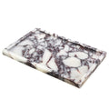 Real Luxurious Natural Marble Vanity Tray Genuine Marble Storage Tray for Home Decor Stone Tray for Bathroom/Kitchen/Vanity/Dresser,Plate Holder for Tissues, Candles, Towel