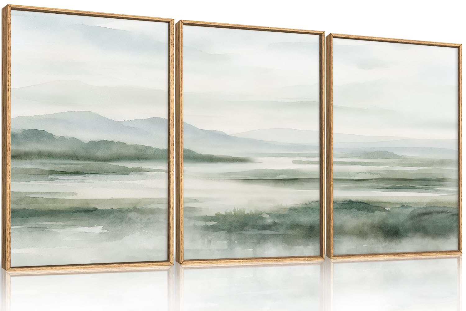 HOURIA Abstract Neutral Vintage Earth Tone Framed Canvas Wall Art Set,Modern Minimalist Rustic Brown Beige Wall Decor,Wabi Sabi Textured Brushstroke Artwork for Living Room,Bedroom,Farmhouse-24"x36"x3