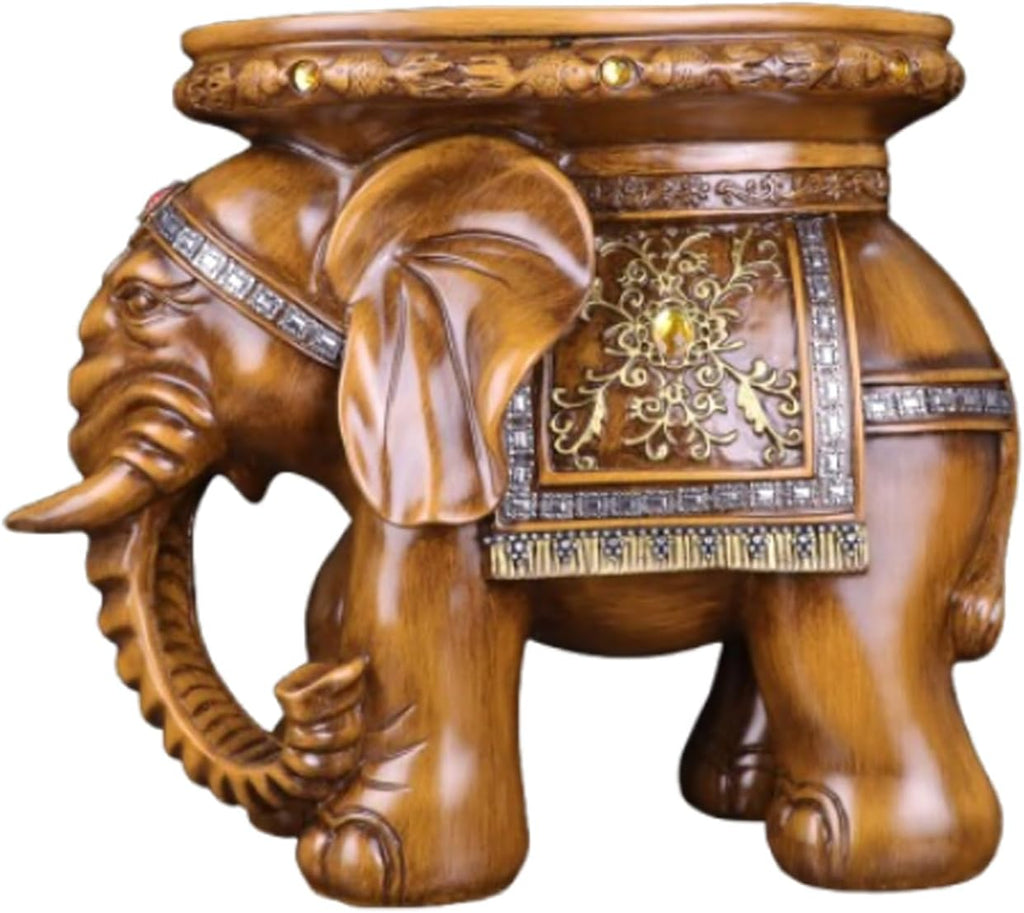 Money Elephant Figurine Elephant Statue Elephant Figurine China Style Feng Shui Chinese Statue Figurine Home Office Decor for Romance and Love,C,40 * 25 * 35cm