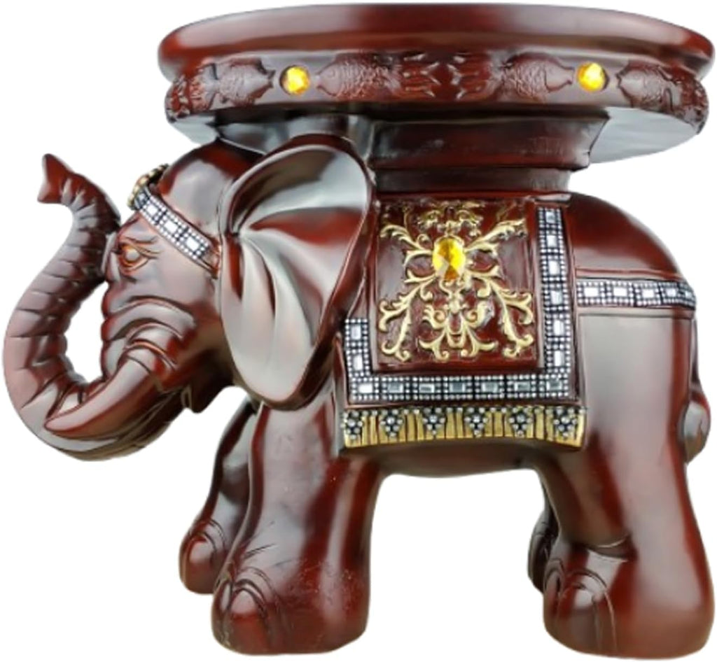 Money Elephant Figurine Elephant Statue Elephant Figurine China Style Feng Shui Chinese Statue Figurine Home Office Decor for Romance and Love,C,40 * 25 * 35cm