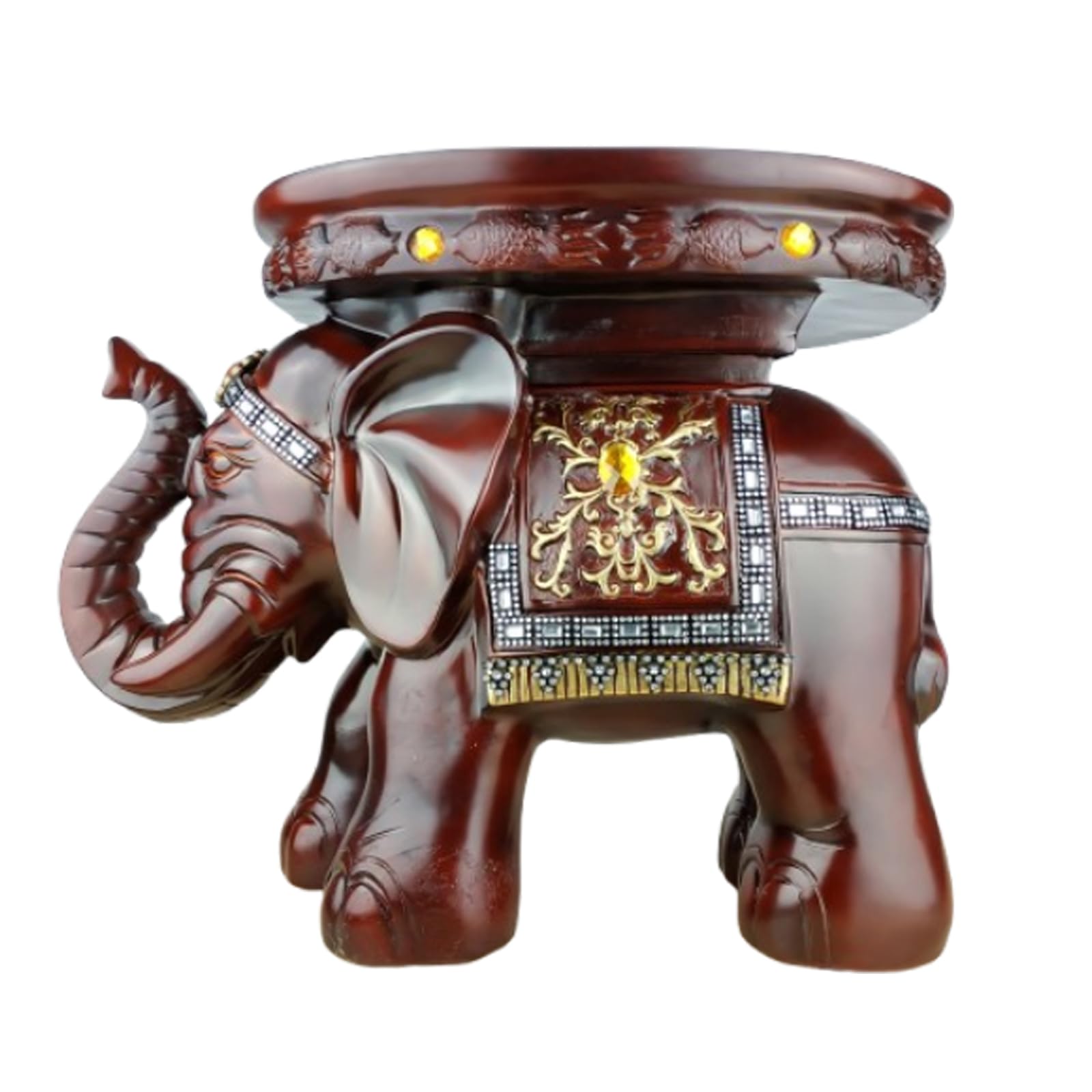Money Elephant Figurine Elephant Statue Elephant Figurine China Style Feng Shui Chinese Statue Figurine Home Office Decor for Romance and Love,C,40 * 25 * 35cm