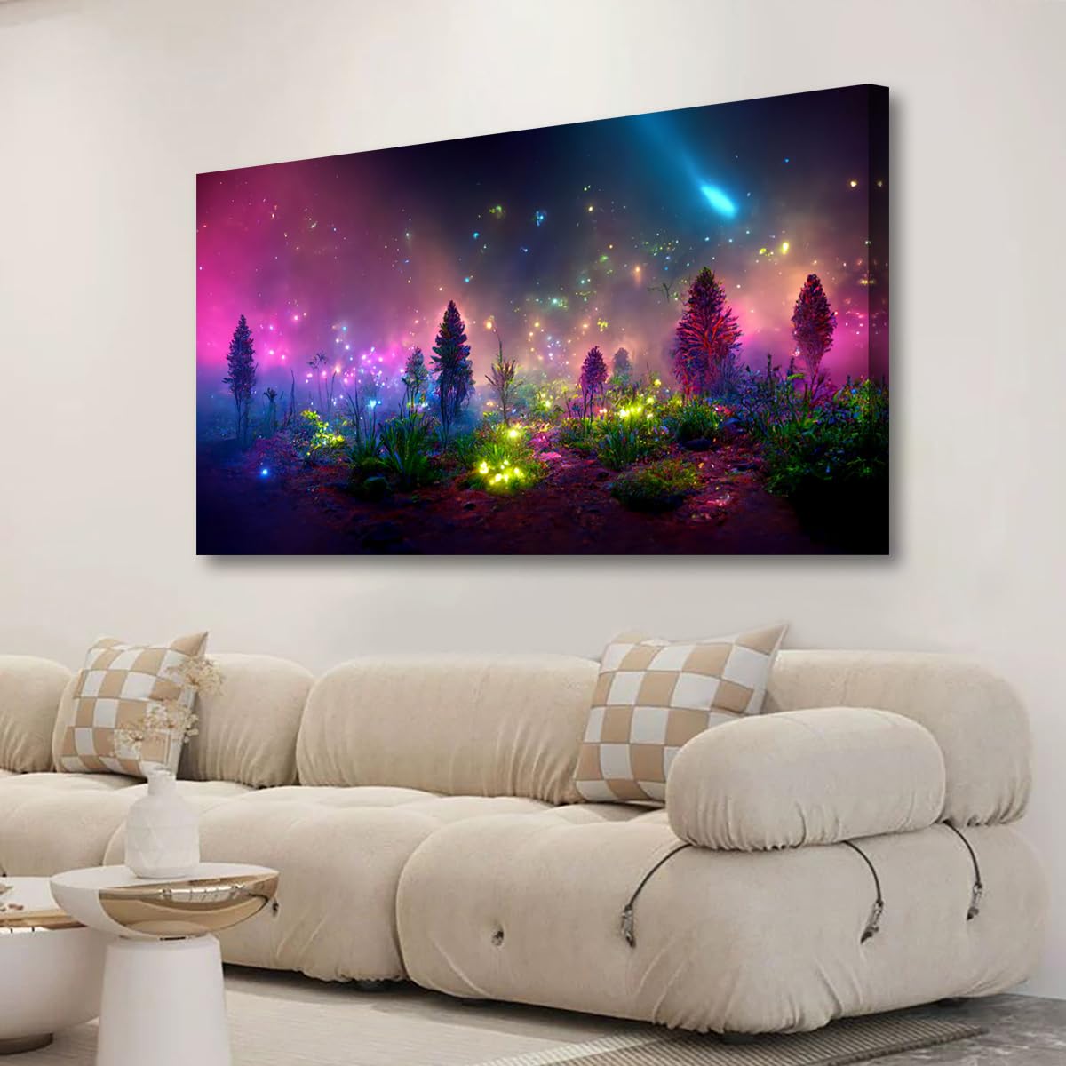 Abstract Canvas Wall Art for Living room Office Bedroom Golden Blue Wall Art Print Oil Paintings Modern Abstract River Texture Pictures Wall Decor Artwork Waterproof Ready to Hang - 20in * 40inch