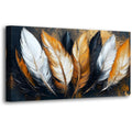 Abstract Canvas Wall Art for Living room Office Bedroom Golden Blue Wall Art Print Oil Paintings Modern Abstract River Texture Pictures Wall Decor Artwork Waterproof Ready to Hang - 20in * 40inch