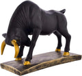 Rustic Blizz Antique Geometric Statue Bull Sculpture Ornament Abstract Animal Figurines Room Desk Decor Home Decoration, Front Door Decoration Items,Standard,Multi,1 Pcs -10