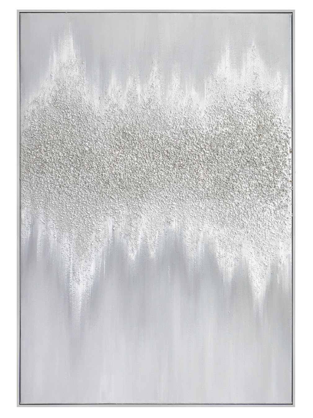 Framed Neutral Abstract Wall-Art Painting - Large Abstract Canvas Wall Decor 3D Curve Illustrations Hand painting for Living Room, Bedroom, Office - 2 Piece 28 x 40 Inch, Ready to Hang