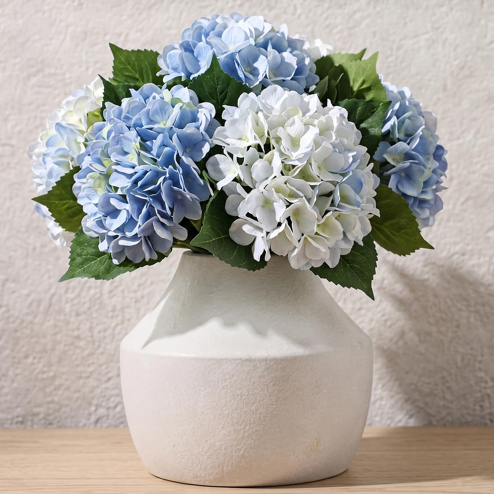 Modern Ceramic Vase Set of 5, Vases Home Decor Rustic Farmhouse Decorative Vase Pottery Vases for Bouquet Pampas Grass Dried Fresh Flowers, Table Living Room Kitchen Bedroom