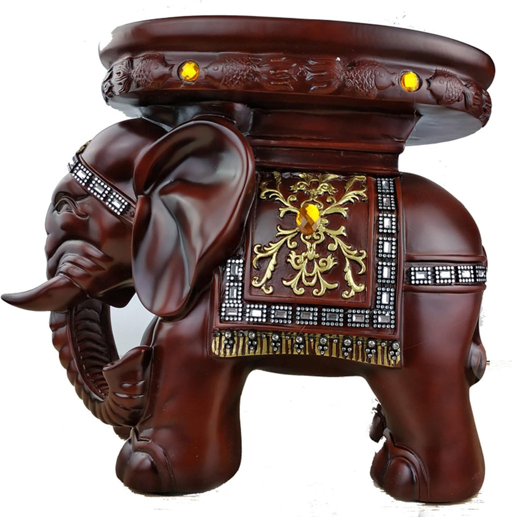 Money Elephant Figurine Elephant Statue Elephant Figurine China Style Feng Shui Chinese Statue Figurine Home Office Decor for Romance and Love,C,40 * 25 * 35cm