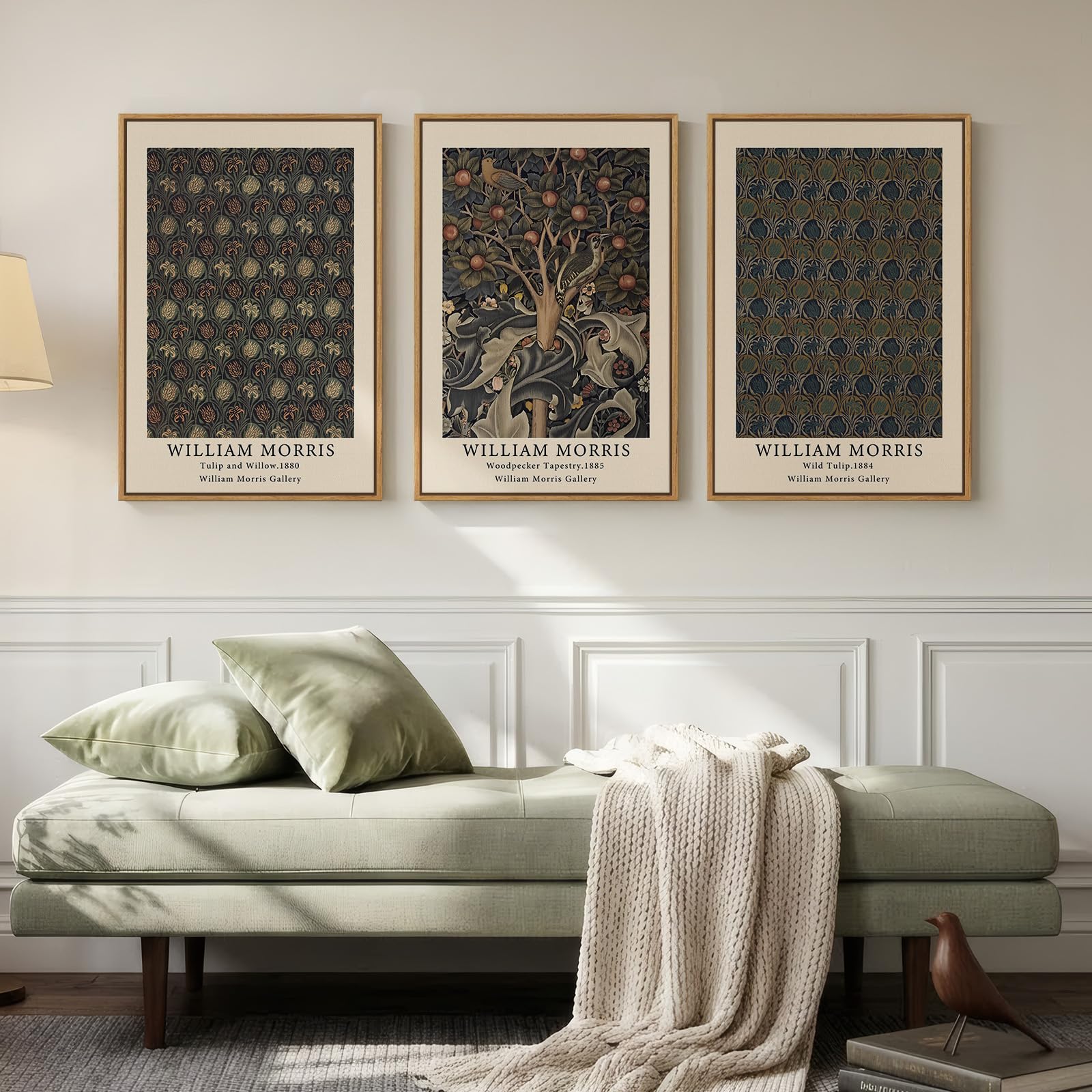 Large Framed Matisse Wall Art for Living room, 3 Piece Colorful Abstract Canvas Artwork for Walls, Retro Vintage Big Matisse Famous Landscape Paintings Prints Pictures for Hallway Home Office 24x36