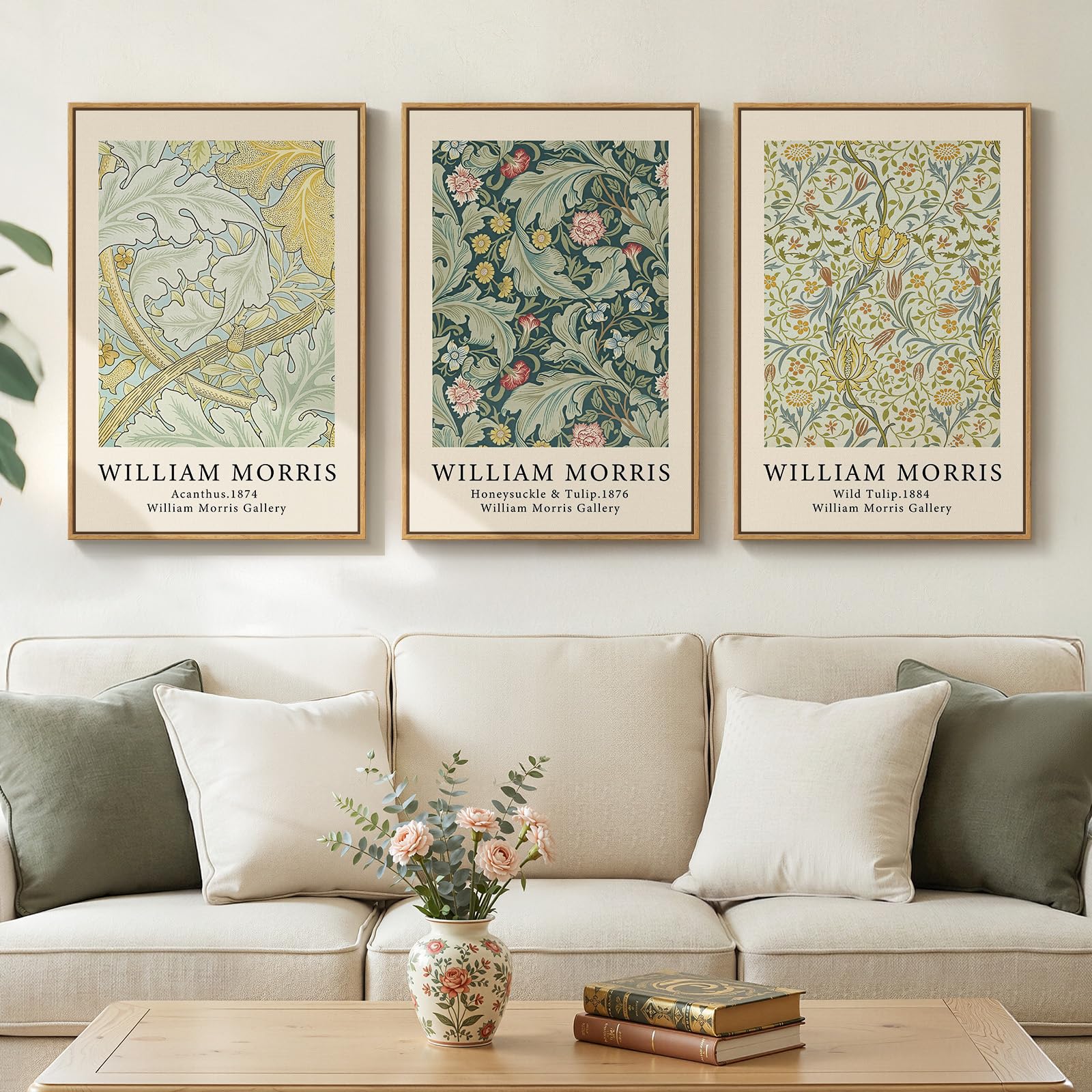 Large Framed Matisse Wall Art for Living room, 3 Piece Colorful Abstract Canvas Artwork for Walls, Retro Vintage Big Matisse Famous Landscape Paintings Prints Pictures for Hallway Home Office 24x36