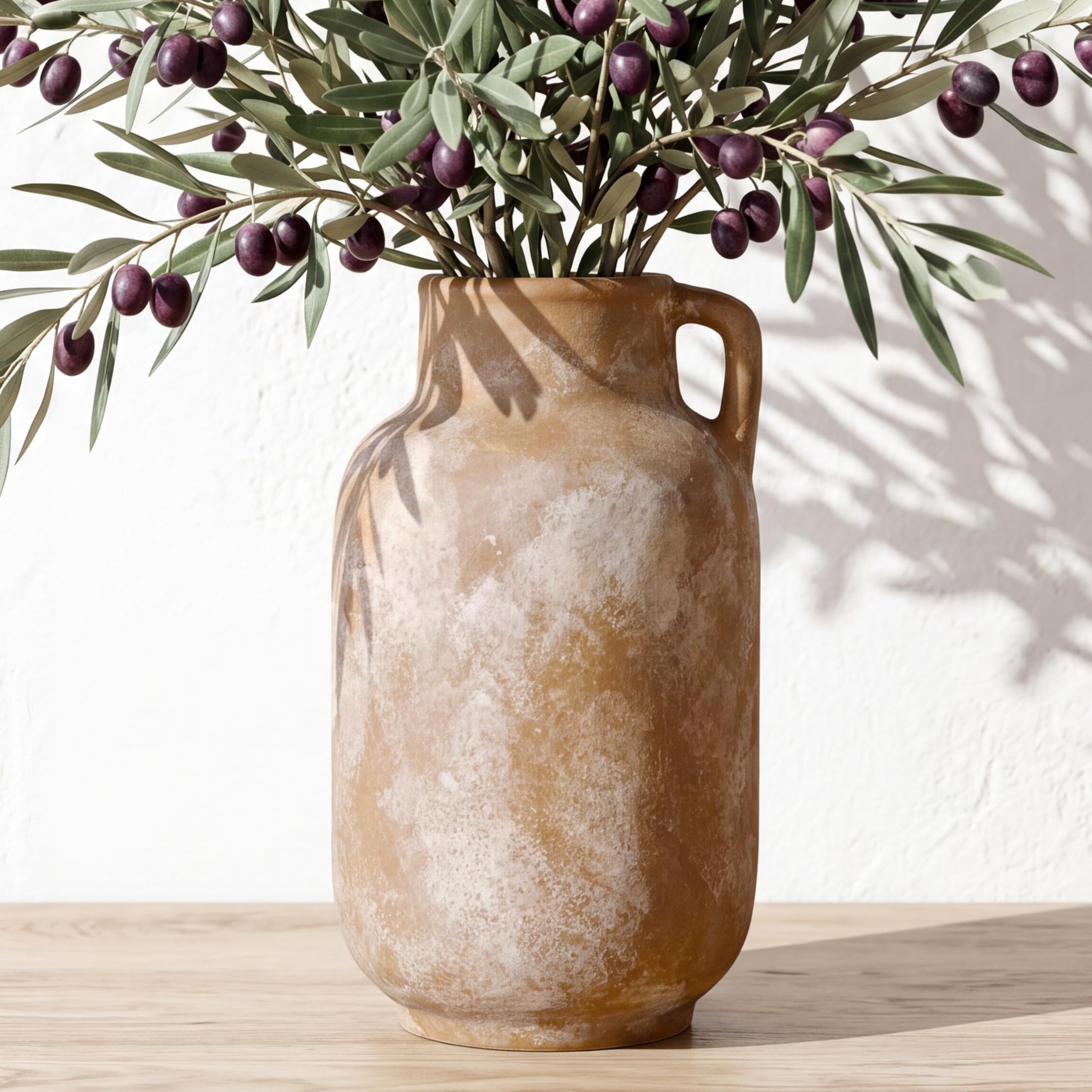 Modern Ceramic Vase Set of 5, Vases Home Decor Rustic Farmhouse Decorative Vase Pottery Vases for Bouquet Pampas Grass Dried Fresh Flowers, Table Living Room Kitchen Bedroom