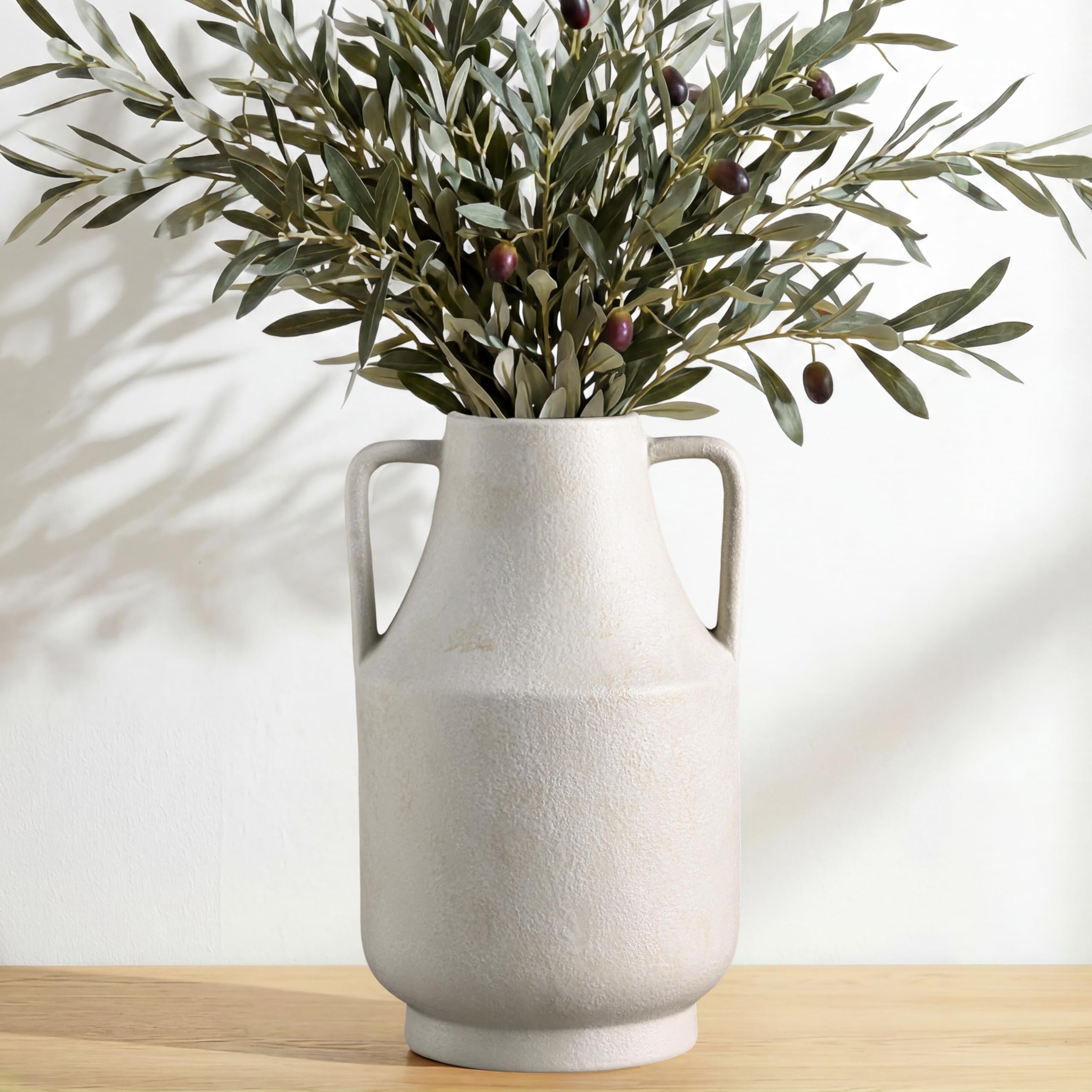 Modern Ceramic Vase Set of 5, Vases Home Decor Rustic Farmhouse Decorative Vase Pottery Vases for Bouquet Pampas Grass Dried Fresh Flowers, Table Living Room Kitchen Bedroom