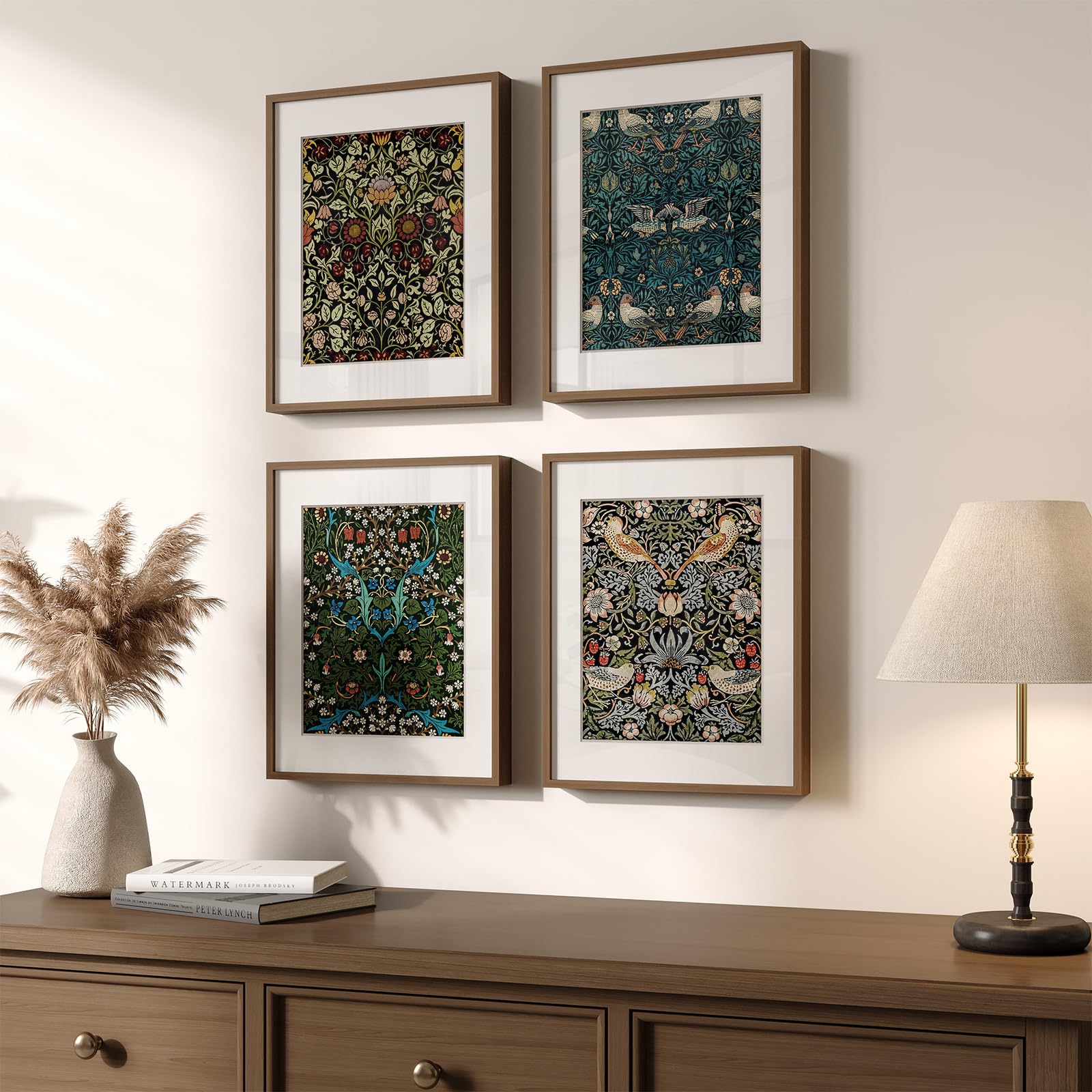 Large Framed Matisse Wall Art for Living room, 3 Piece Colorful Abstract Canvas Artwork for Walls, Retro Vintage Big Matisse Famous Landscape Paintings Prints Pictures for Hallway Home Office 24x36