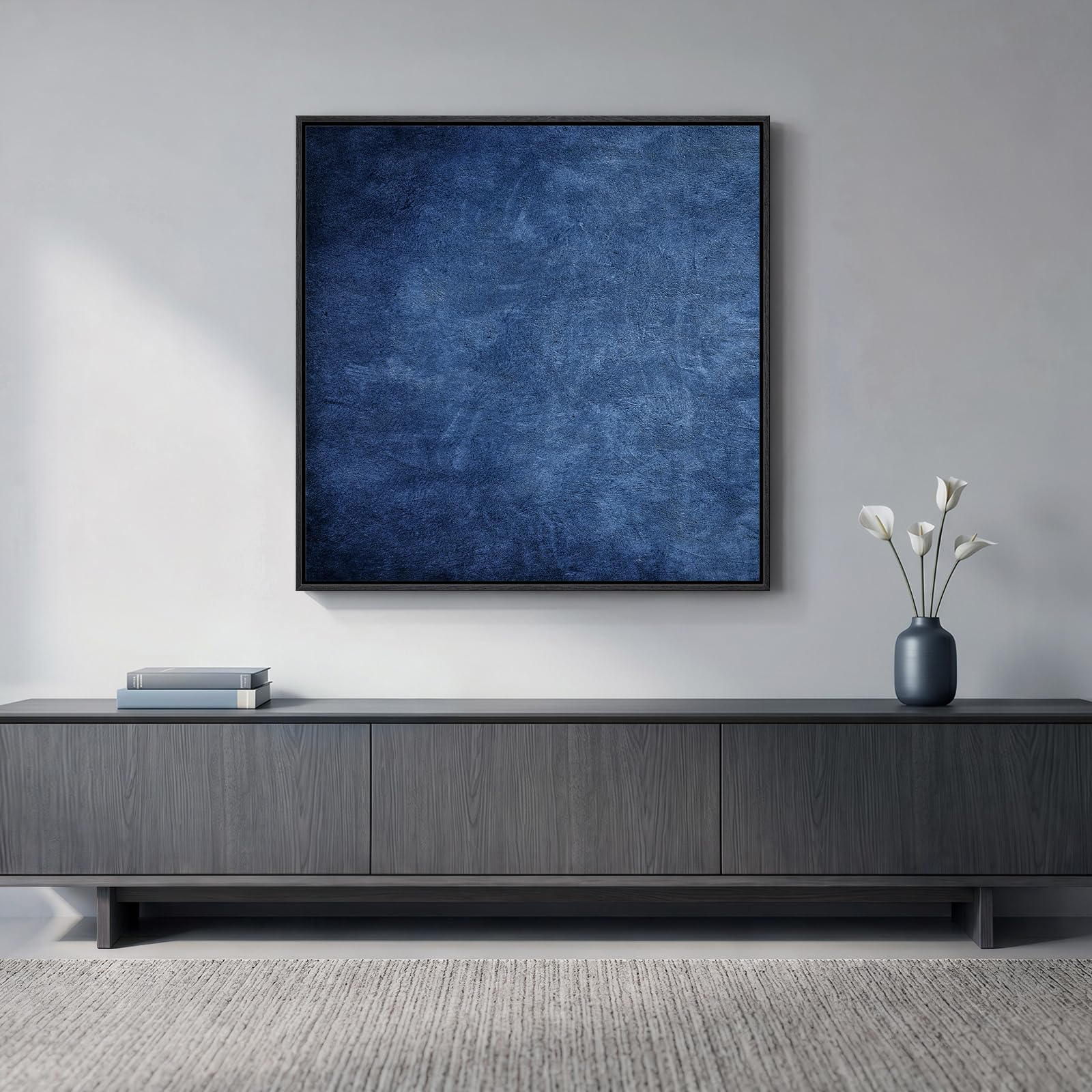Framed Neutral Abstract Wall Art, Large Modern Canvas Prints Paintings Artwork for Walls, Minimalist Earth Tone Abstract Pictures for Living Room Lounge Dining Bedroom Office Wall Decor 30x30 In