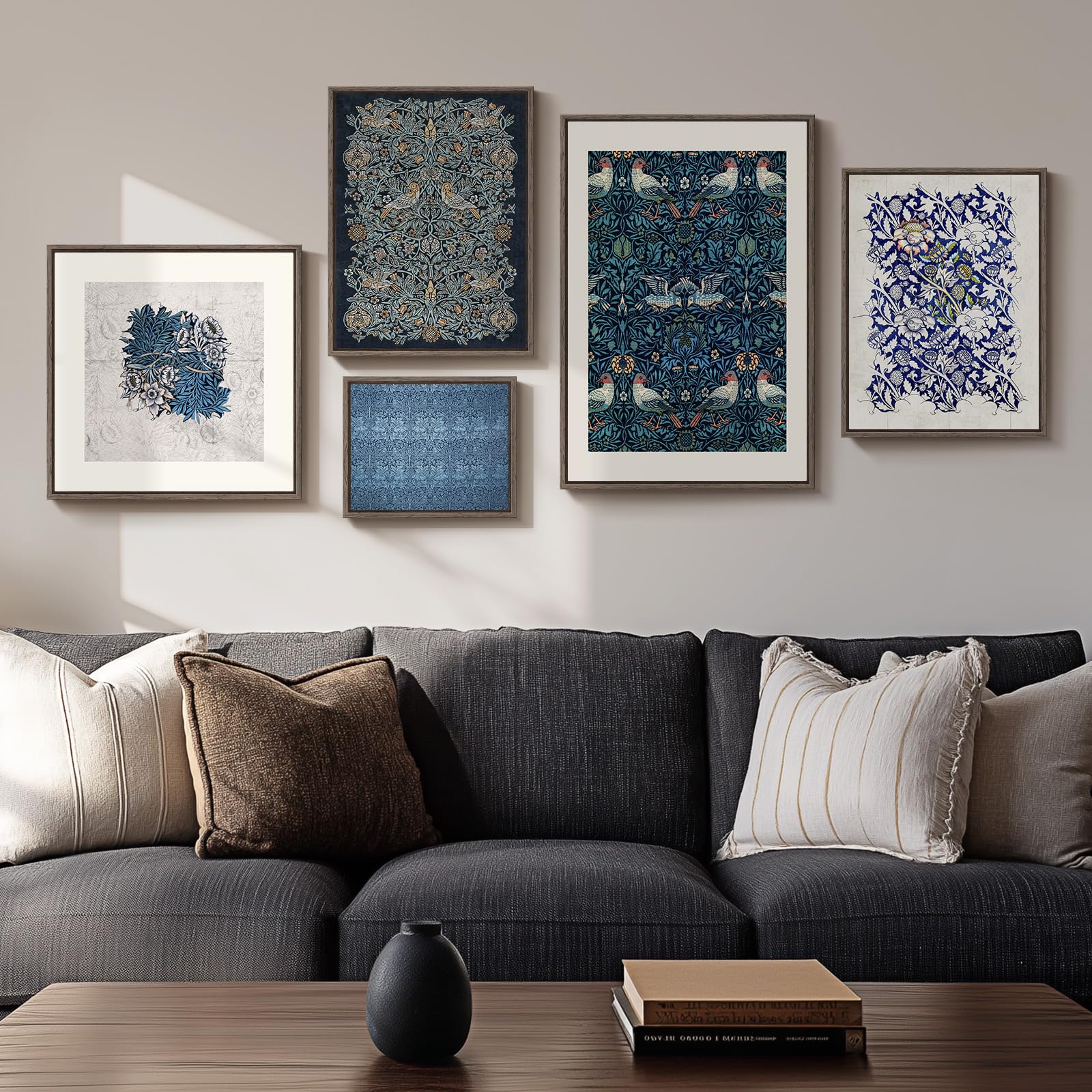Large Framed Matisse Wall Art for Living room, 3 Piece Colorful Abstract Canvas Artwork for Walls, Retro Vintage Big Matisse Famous Landscape Paintings Prints Pictures for Hallway Home Office 24x36