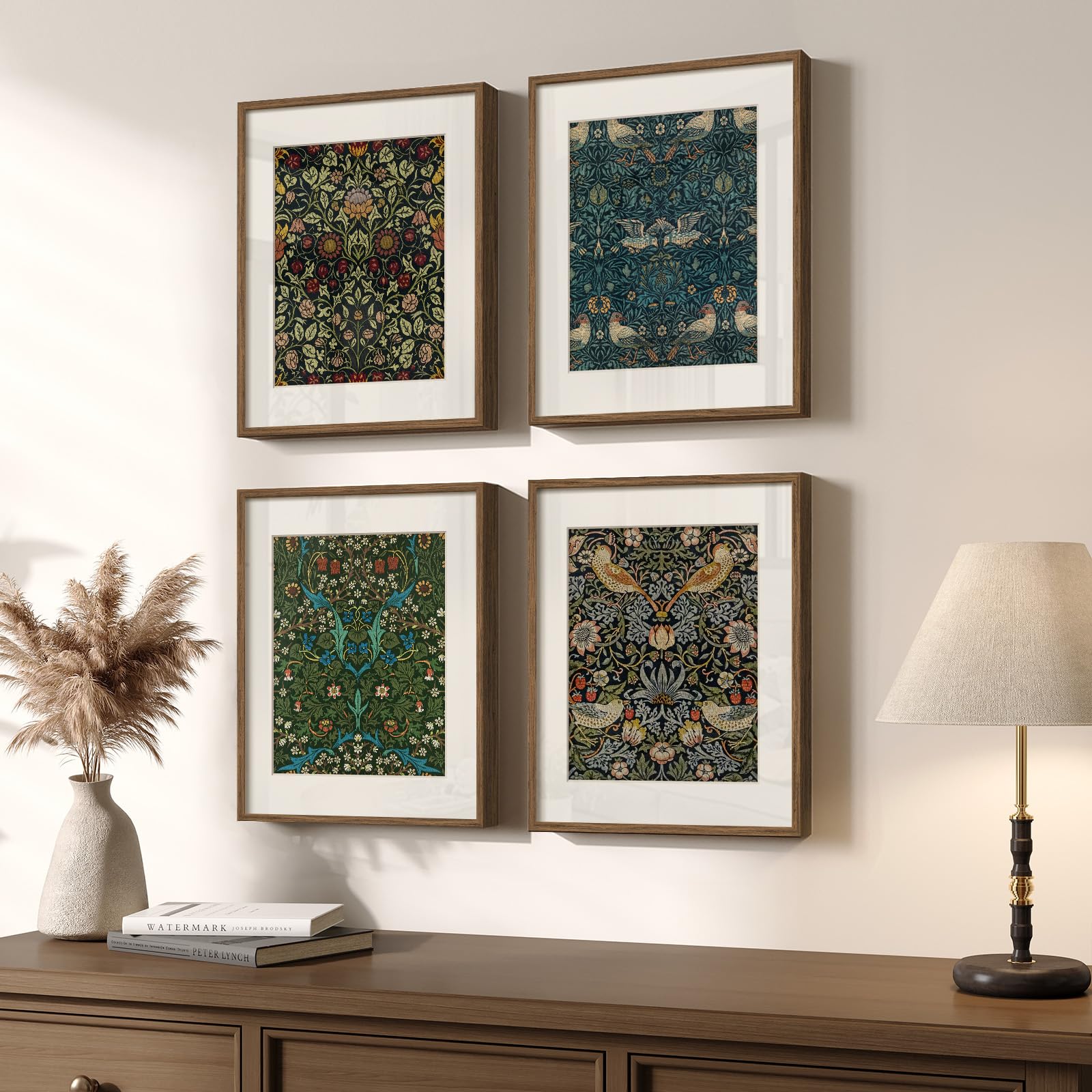 Large Framed Matisse Wall Art for Living room, 3 Piece Colorful Abstract Canvas Artwork for Walls, Retro Vintage Big Matisse Famous Landscape Paintings Prints Pictures for Hallway Home Office 24x36