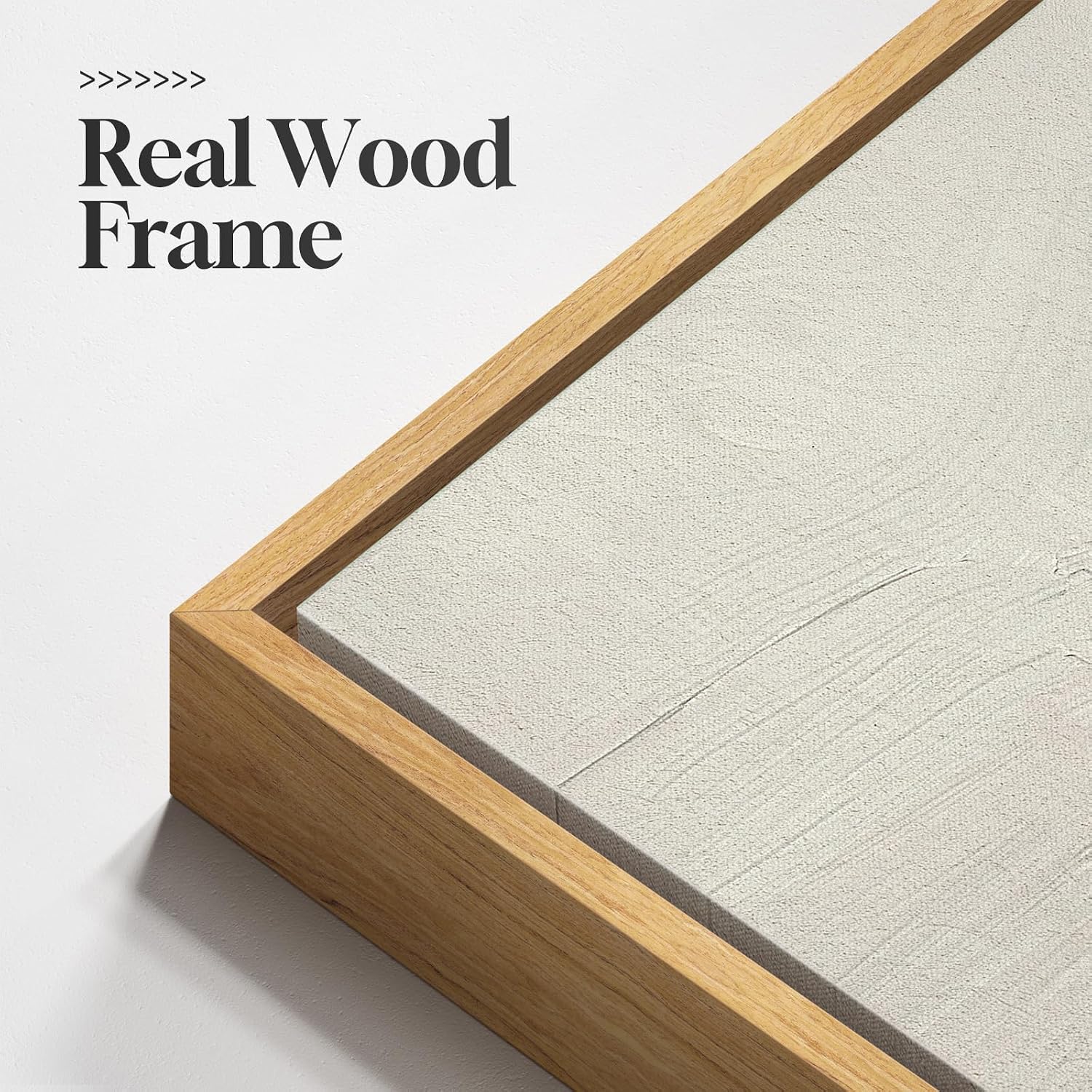 Large Framed Neutral Abstract Landscape Set of 3 Living Room Wall Art, Modern Misty Pine Forest Canvas Artwork for Walls, Beige Rustic Farmhouse Nature Wall Decor for Bedroom Hallway Office, 24x36 In