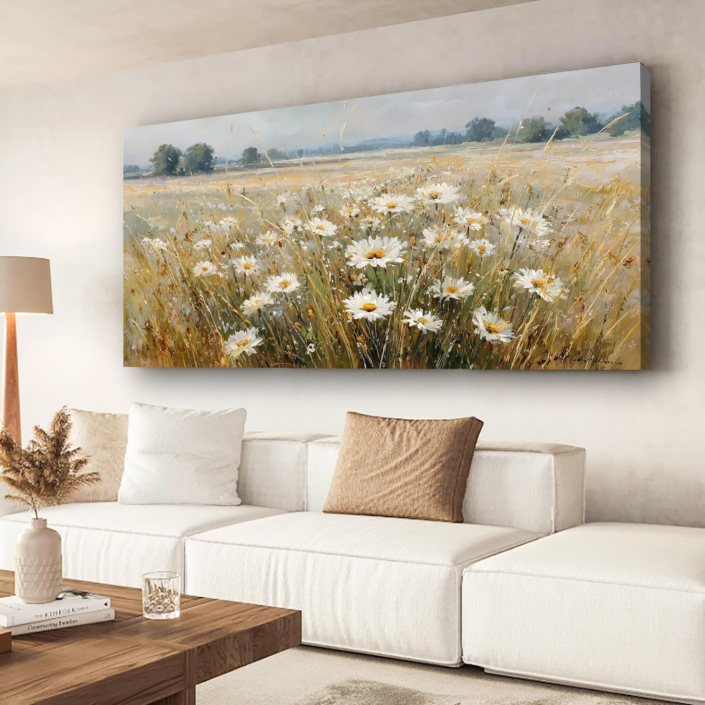 Abstract Canvas Wall Art for Living room Office Bedroom Golden Blue Wall Art Print Oil Paintings Modern Abstract River Texture Pictures Wall Decor Artwork Waterproof Ready to Hang - 20in * 40inch