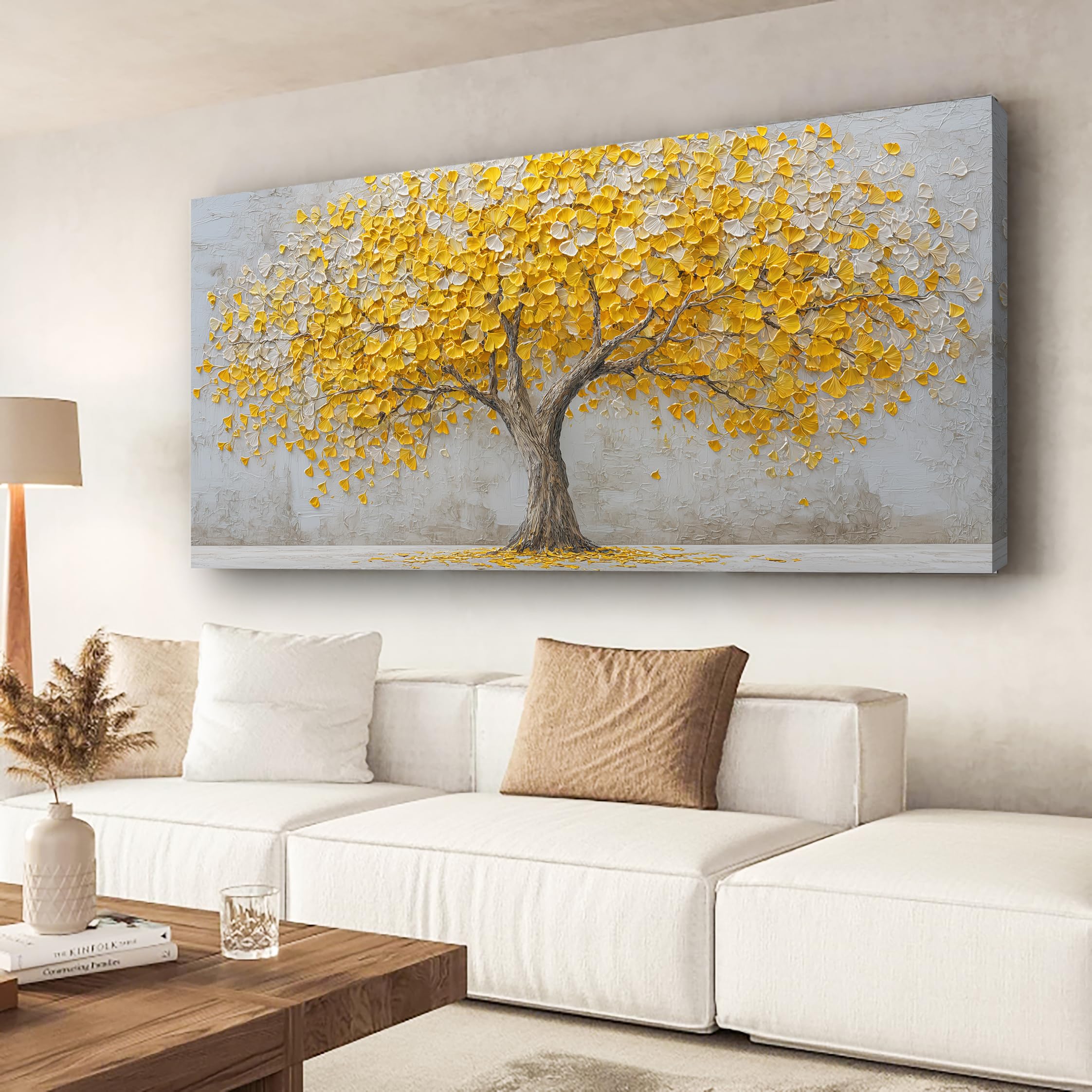 Abstract Canvas Wall Art for Living room Office Bedroom Golden Blue Wall Art Print Oil Paintings Modern Abstract River Texture Pictures Wall Decor Artwork Waterproof Ready to Hang - 20in * 40inch